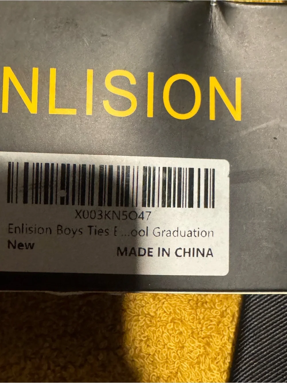 Black Kids Pre-tied Tie for Children